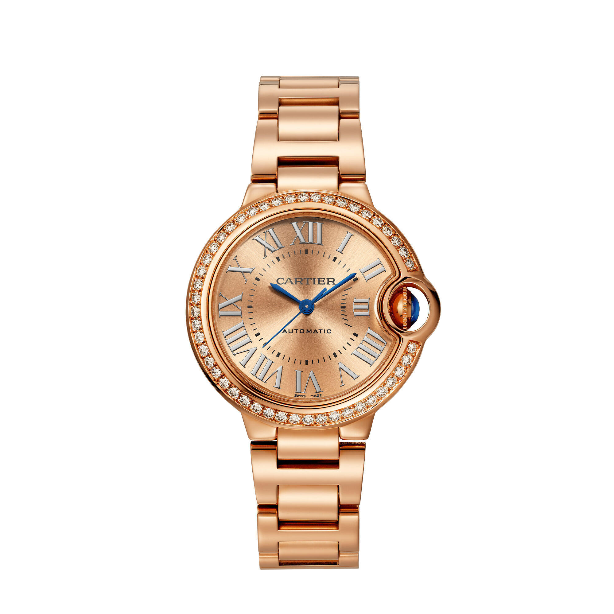 Cartier womens watch rose gold best sale